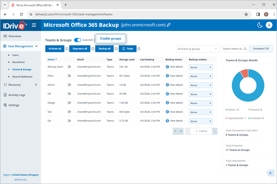  view client wise status