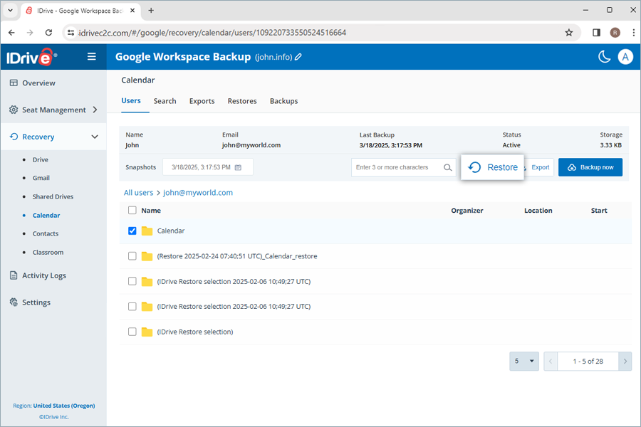  view client wise status