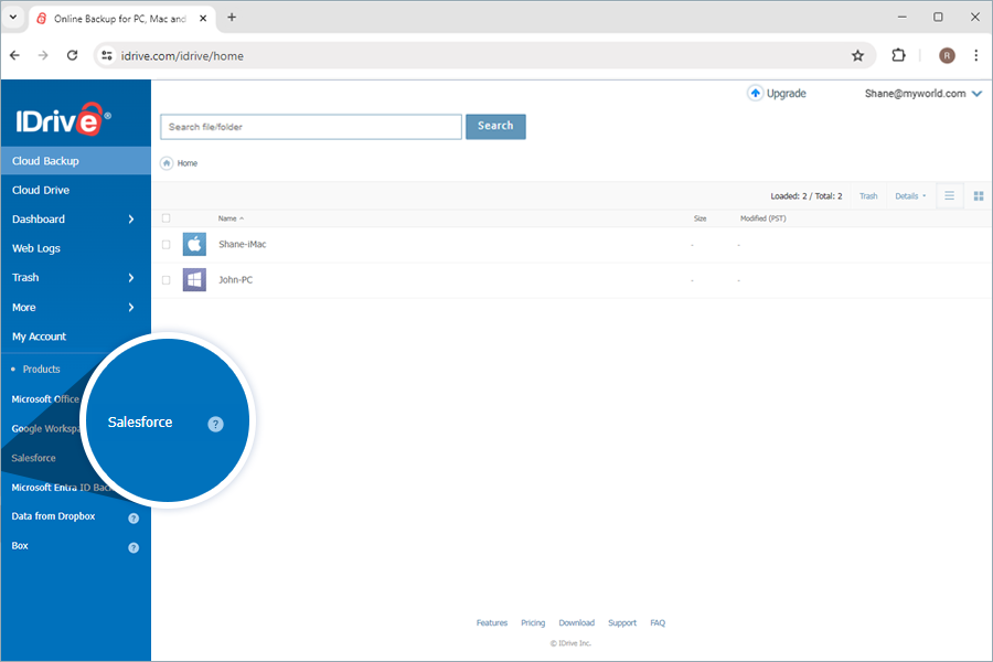 Salesforce Backup