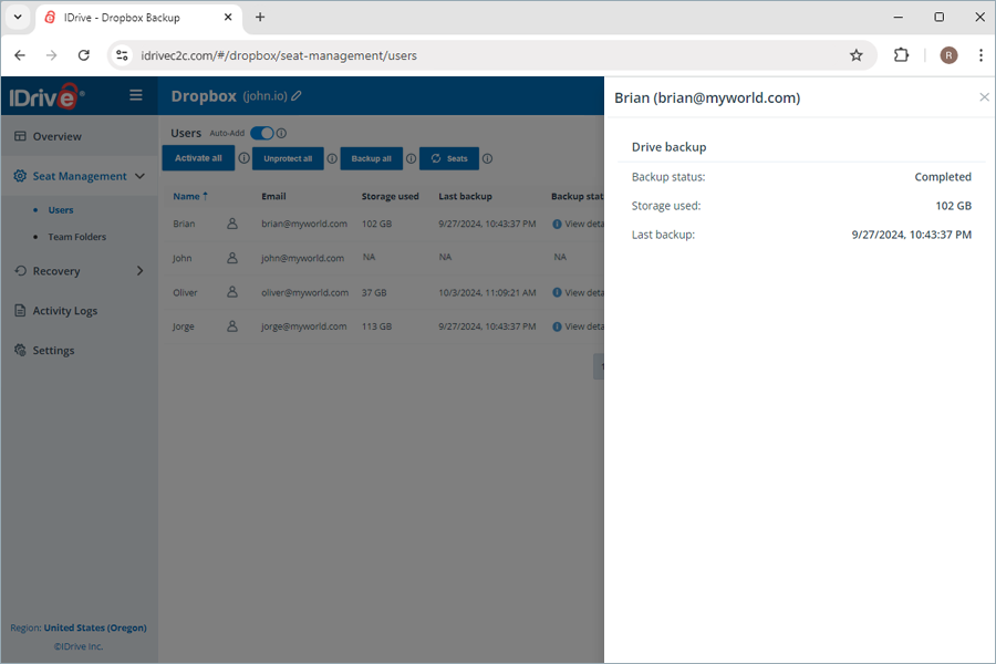  view client wise status