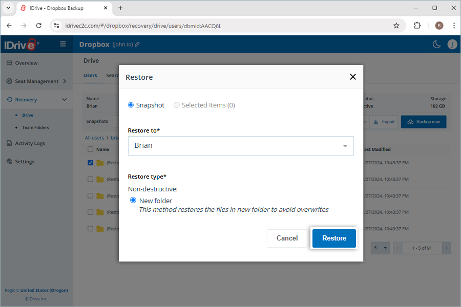  view client wise status