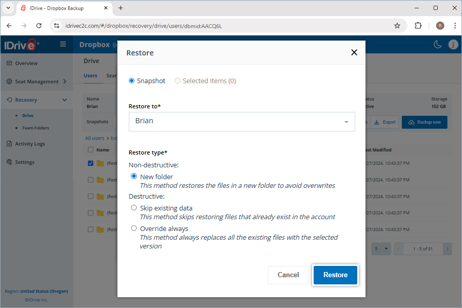  view client wise status