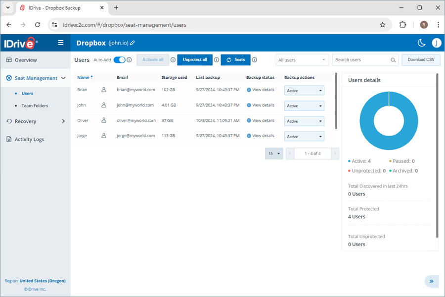  view client wise status