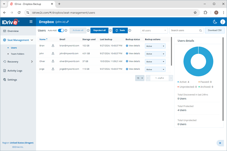  view client wise status