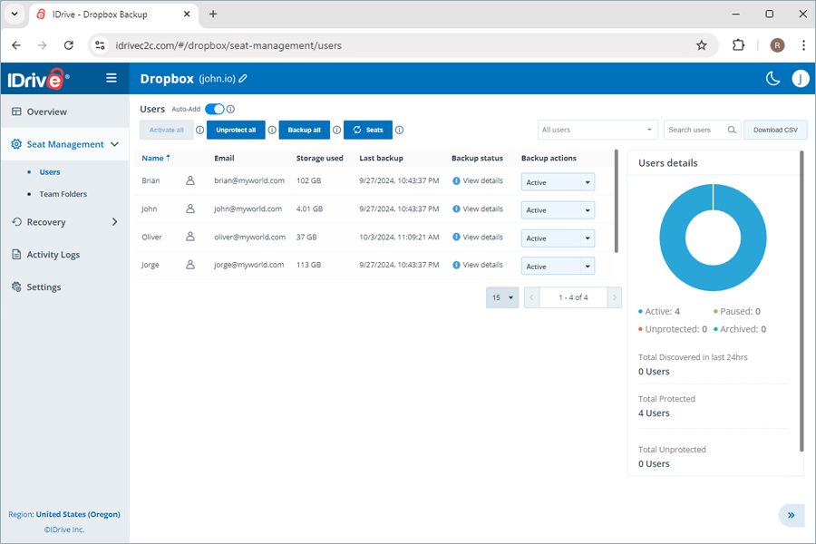  view client wise status