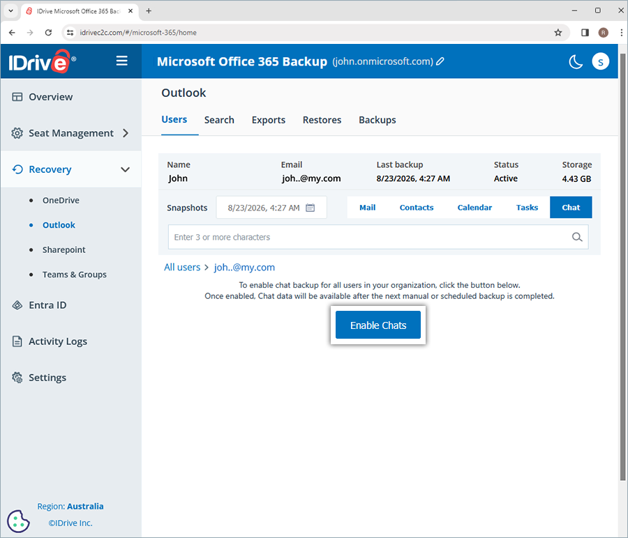  view client wise status