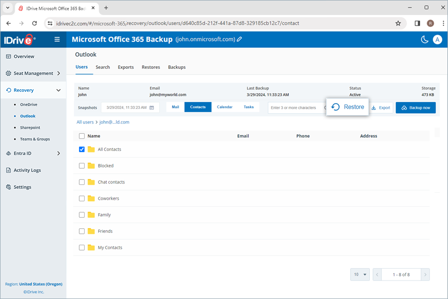  view client wise status