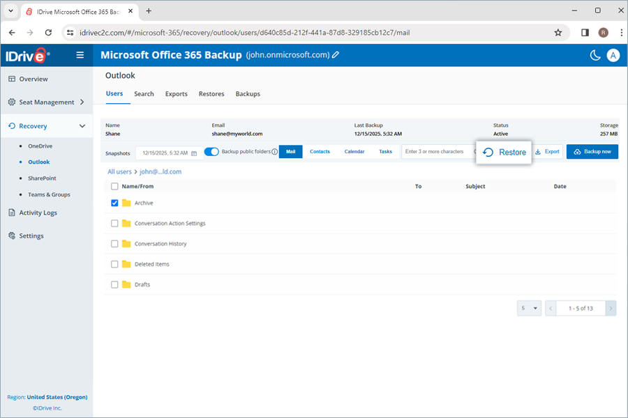  view client wise status