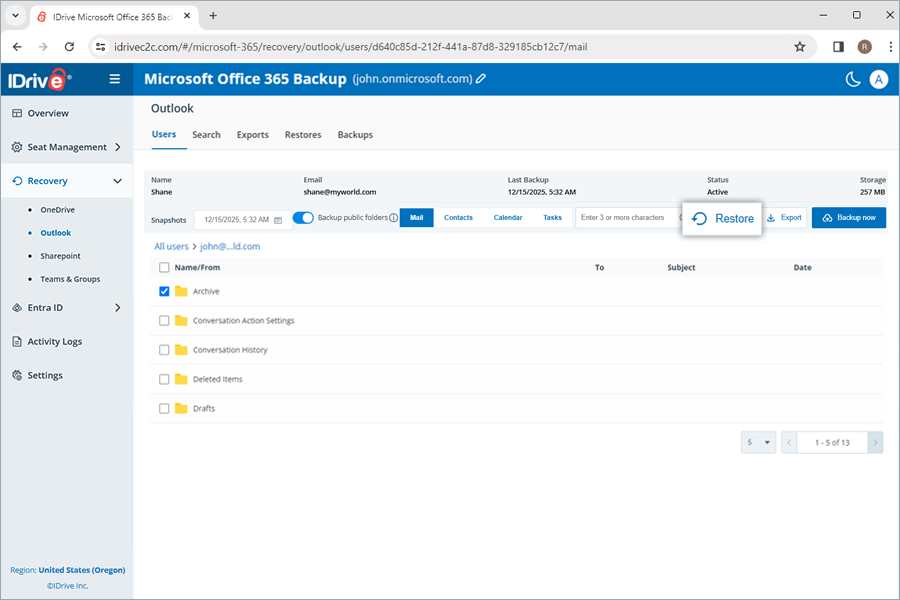  view client wise status