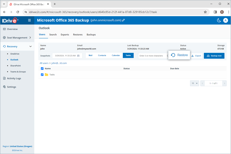  view client wise status