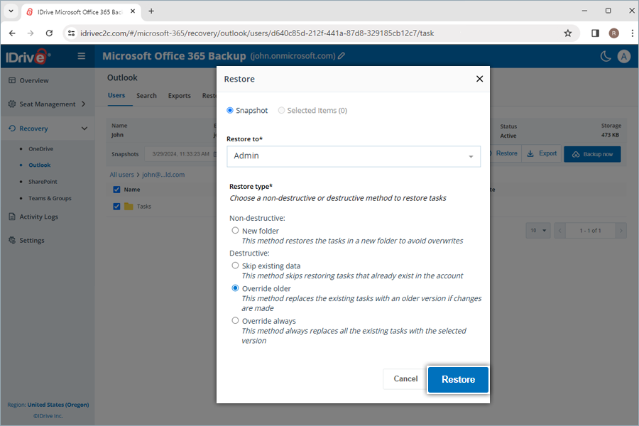  view client wise status