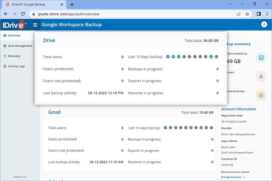  view client wise status