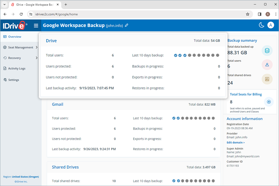  view client wise status