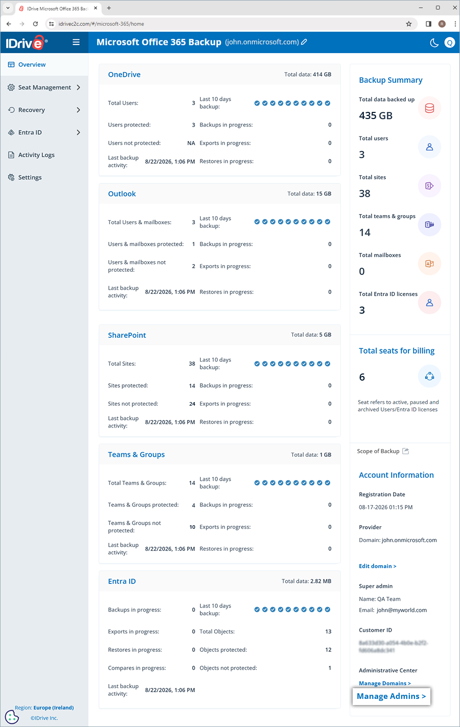  view client wise status