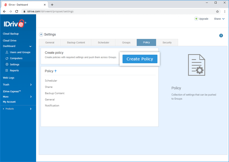 Create Policy