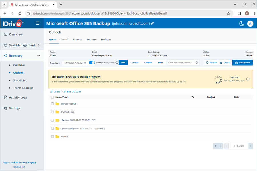  view client wise status