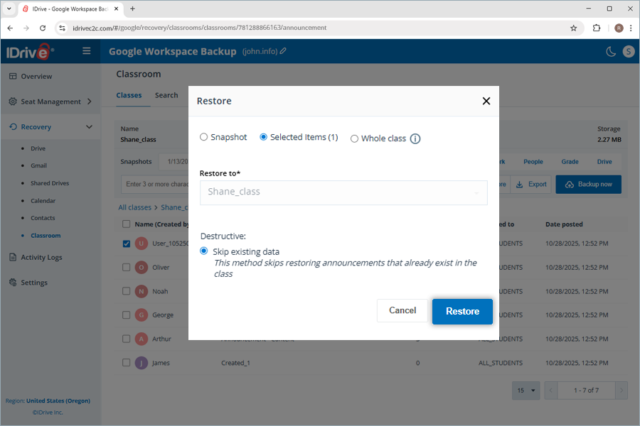  view client wise status