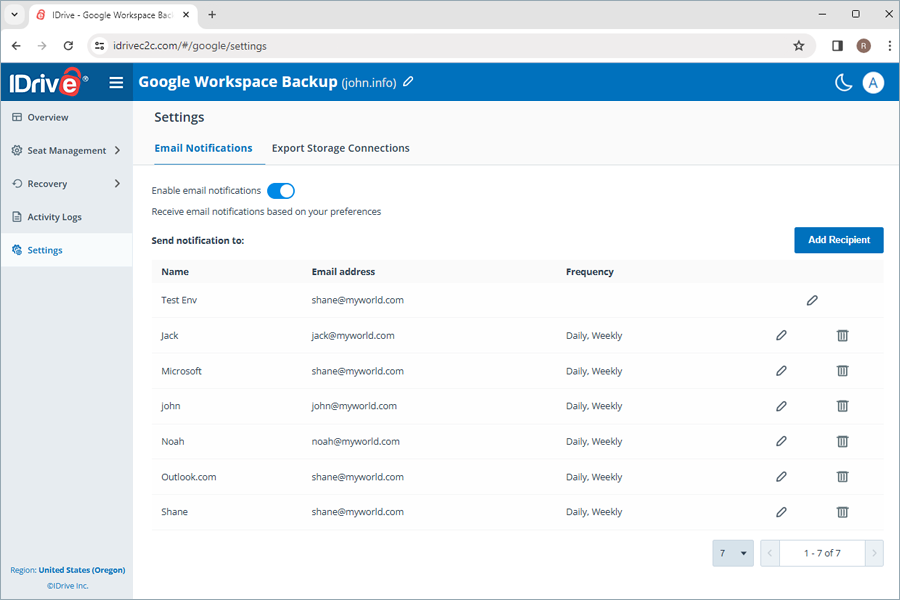  view client wise status