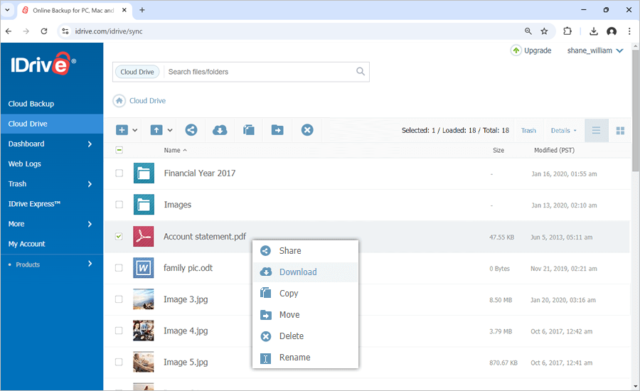 sync download