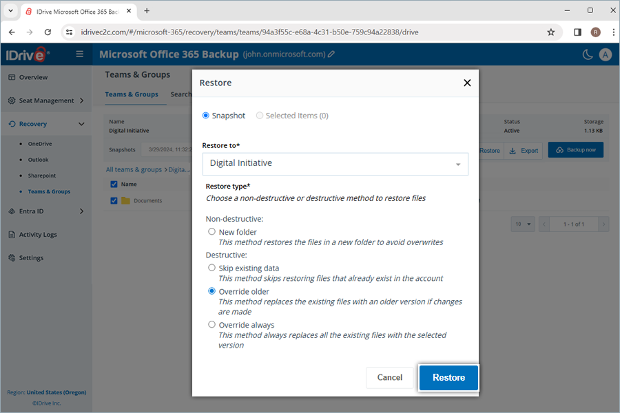 view client wise status