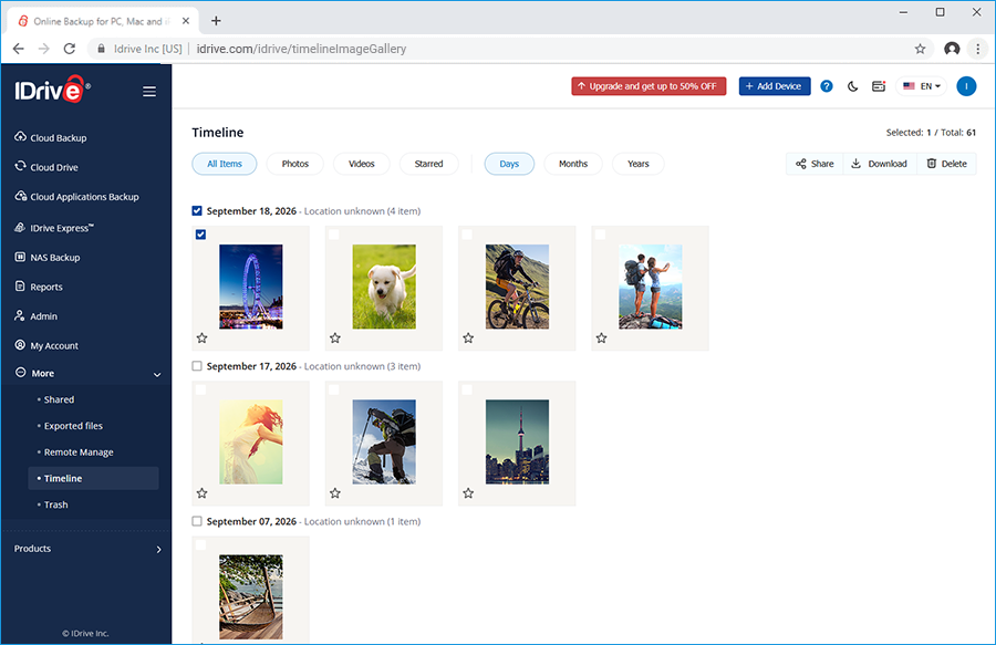 IDrive for windows