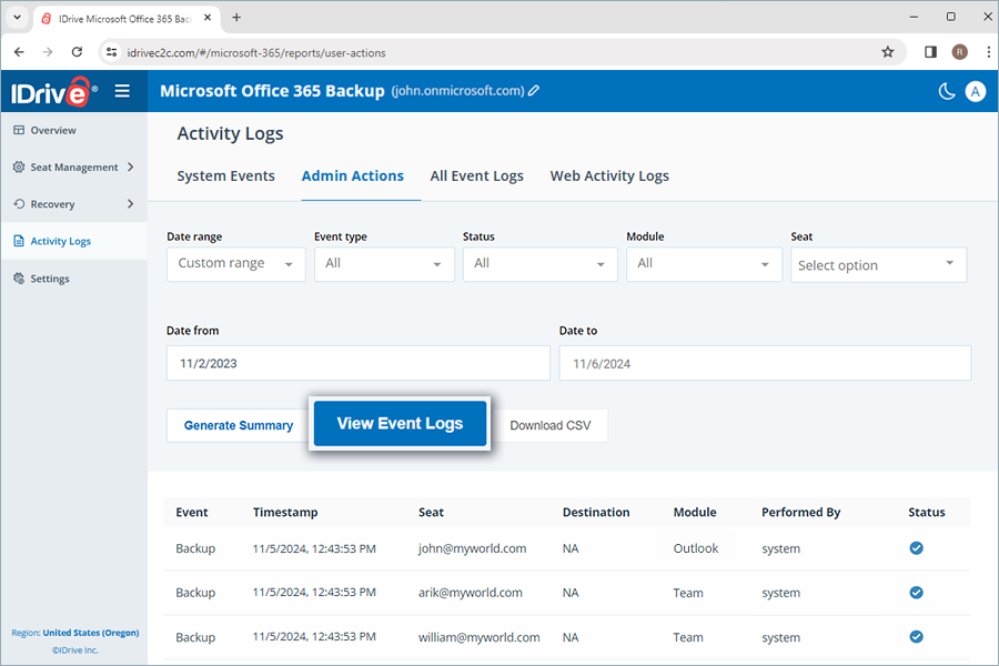  view client wise status