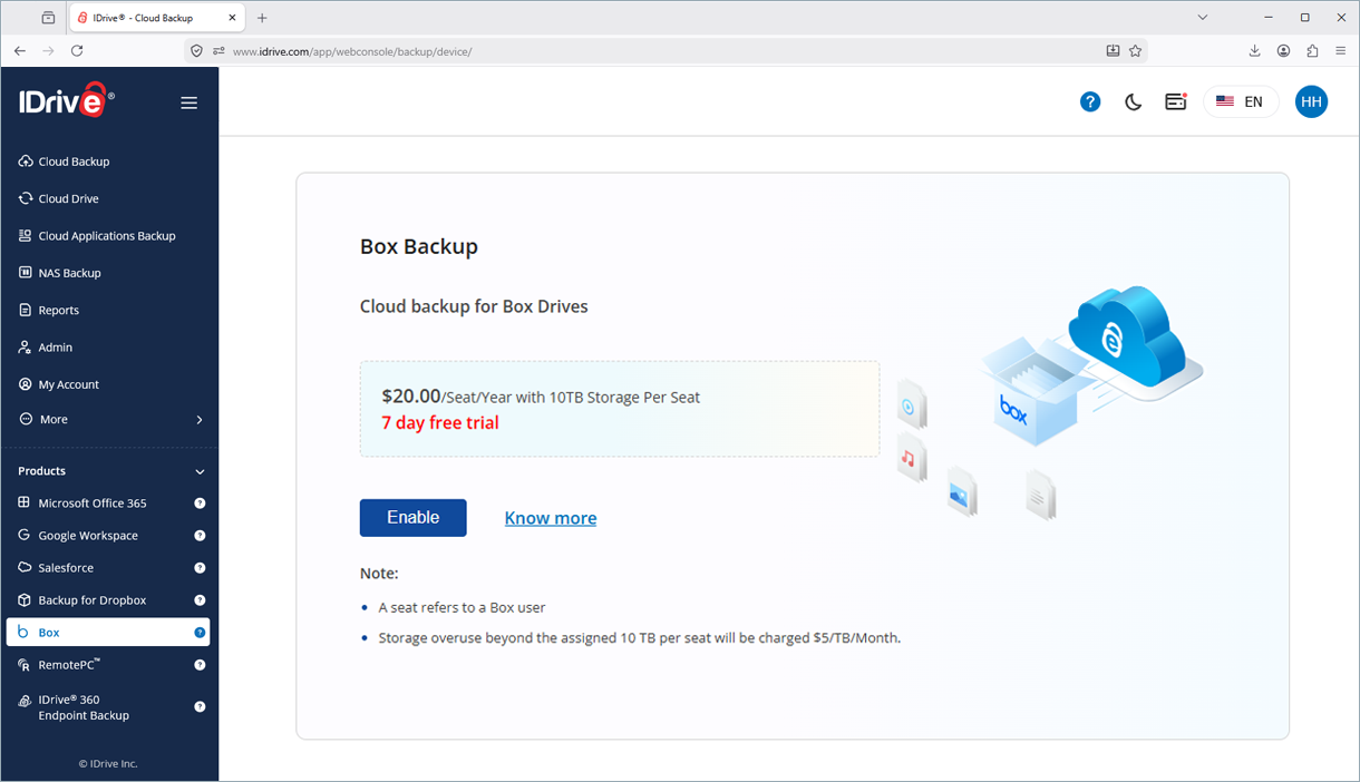 backup console