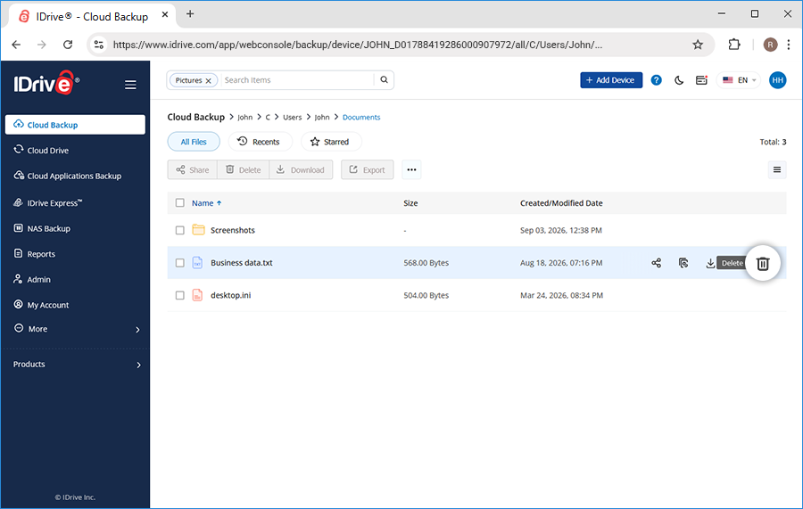 Report Devicebackup Backup Activity New2 New