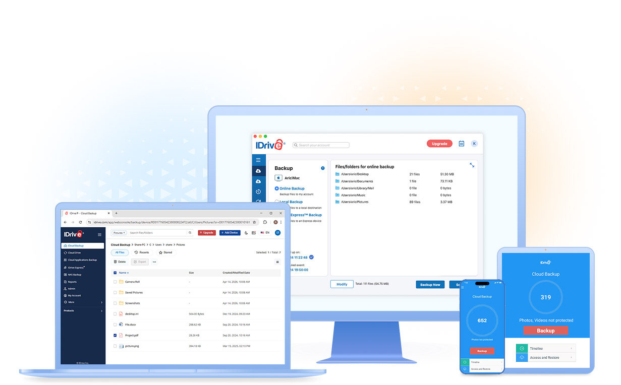 IDrive Cloud Backup and Storage Solutions