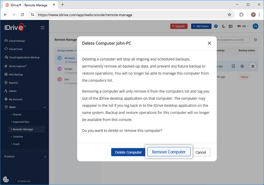 Report Devicebackup Backup Activity New2 New